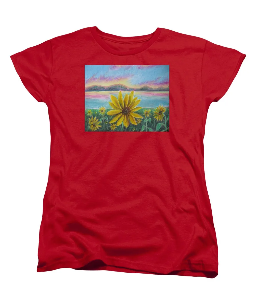 Setting Sunflower - Women's T-Shirt (Standard Fit)