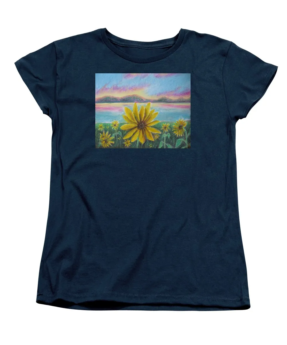 Setting Sunflower - Women's T-Shirt (Standard Fit)