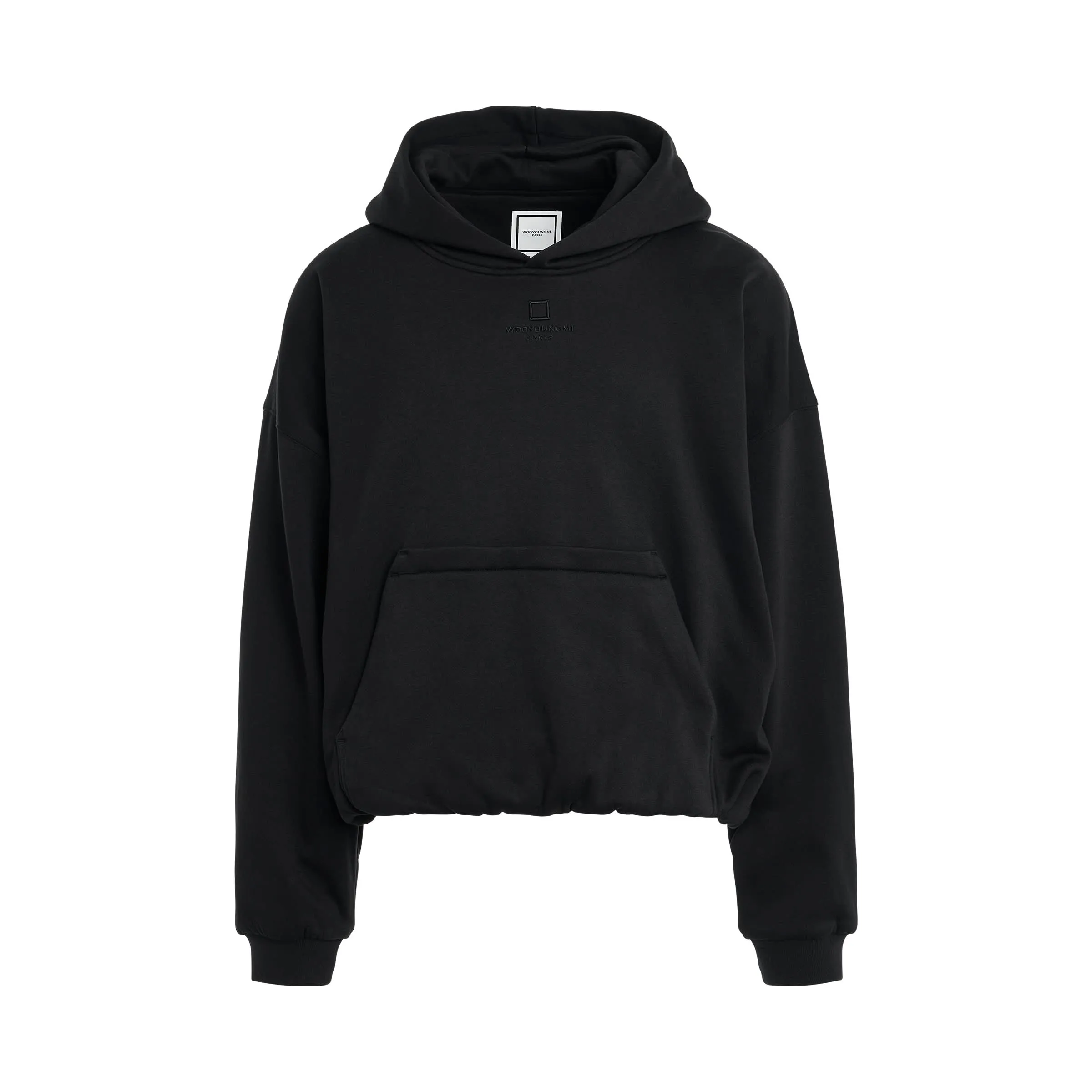 Shapeshifting Drawstring Hoodie in Black