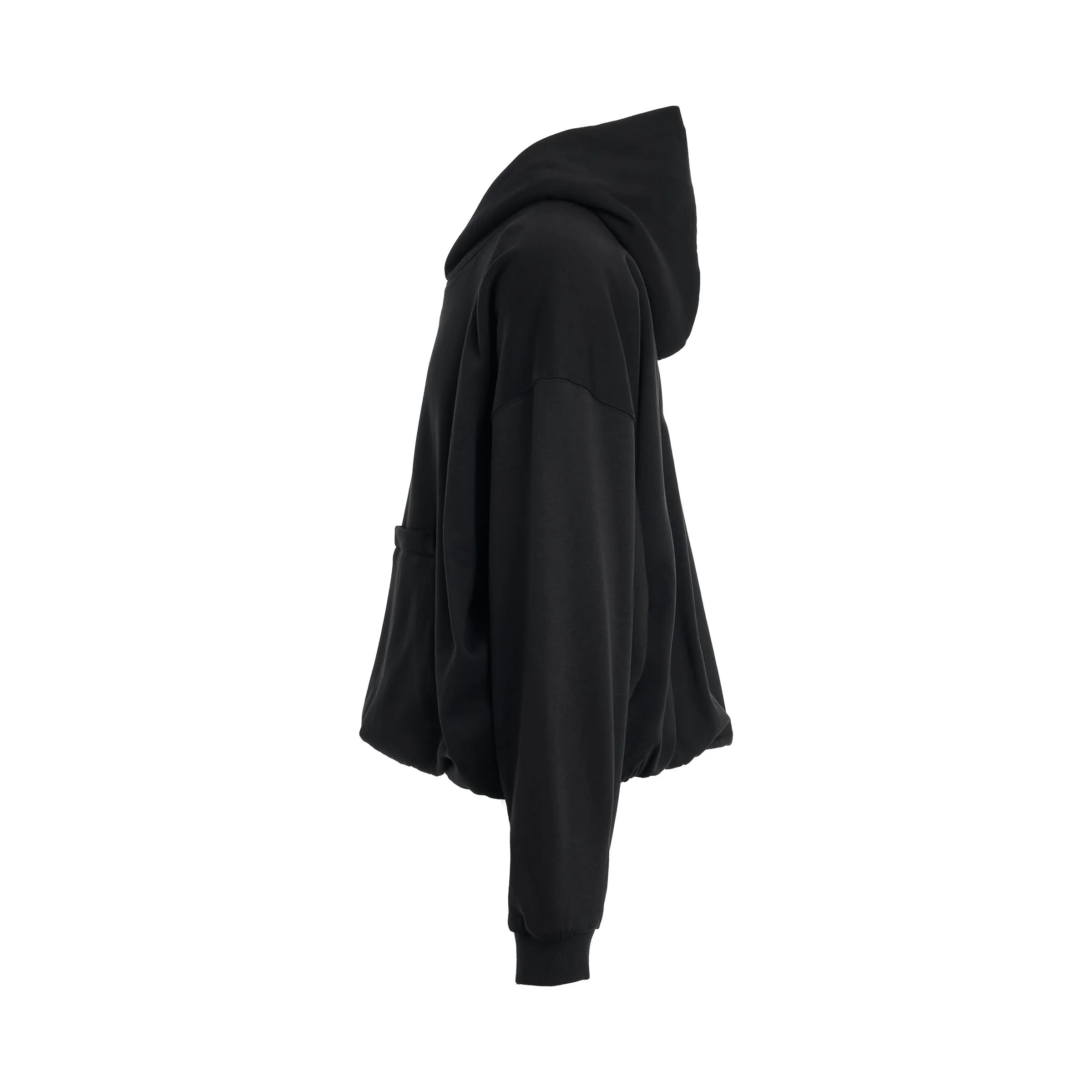 Shapeshifting Drawstring Hoodie in Black