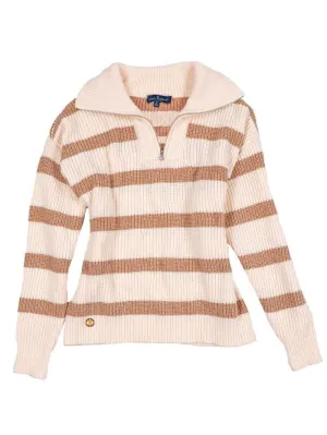 Simply Southern | Adult Sweater Quarter Zip | Desert Stripe