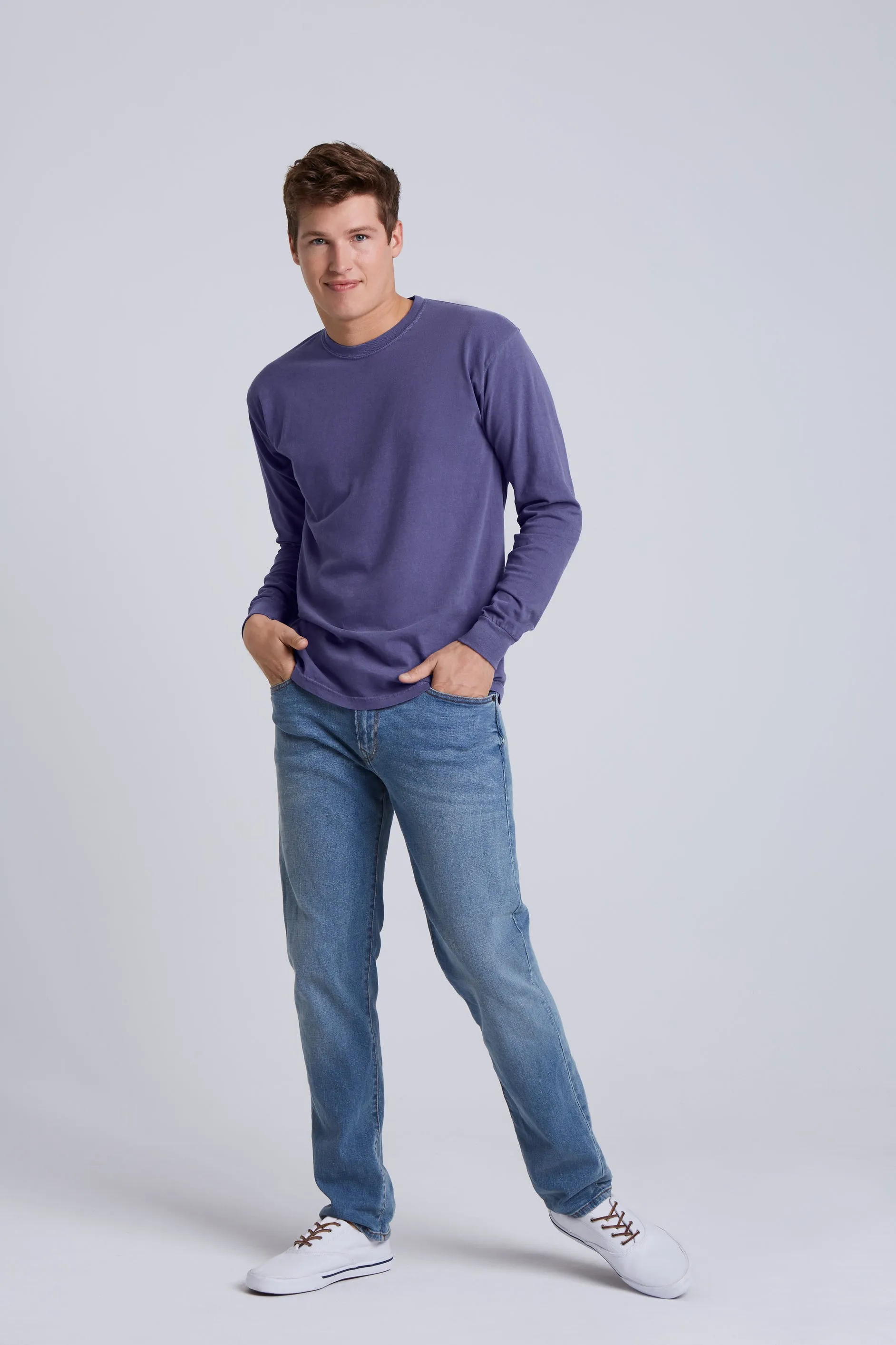 Soft-Washed Midweight Long Sleeve T-Shirt Adult