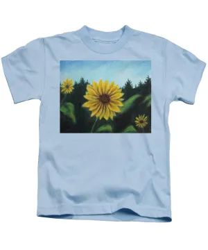 Sunny Sun Sun Flower - Kids T-Shirt