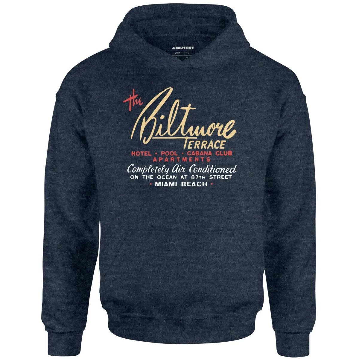 The Biltmore Terrace - Miami Beach, FL - Vintage Hotel - Unisex Hoodie