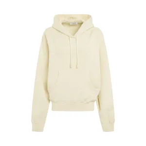 Thick Big Logo Oversize Hoodie in Beige