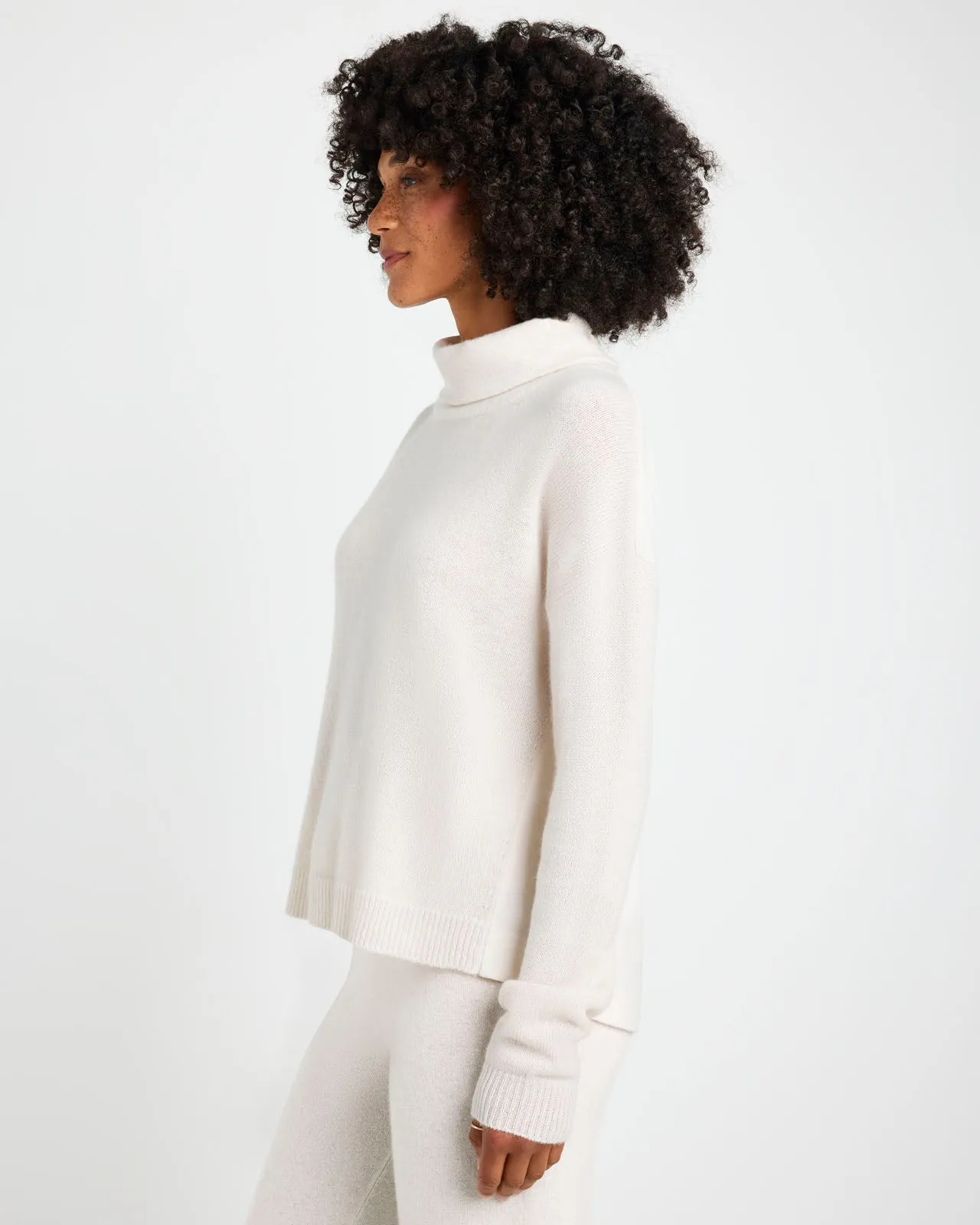 Tori Cashmere Cowl Neck Sweater