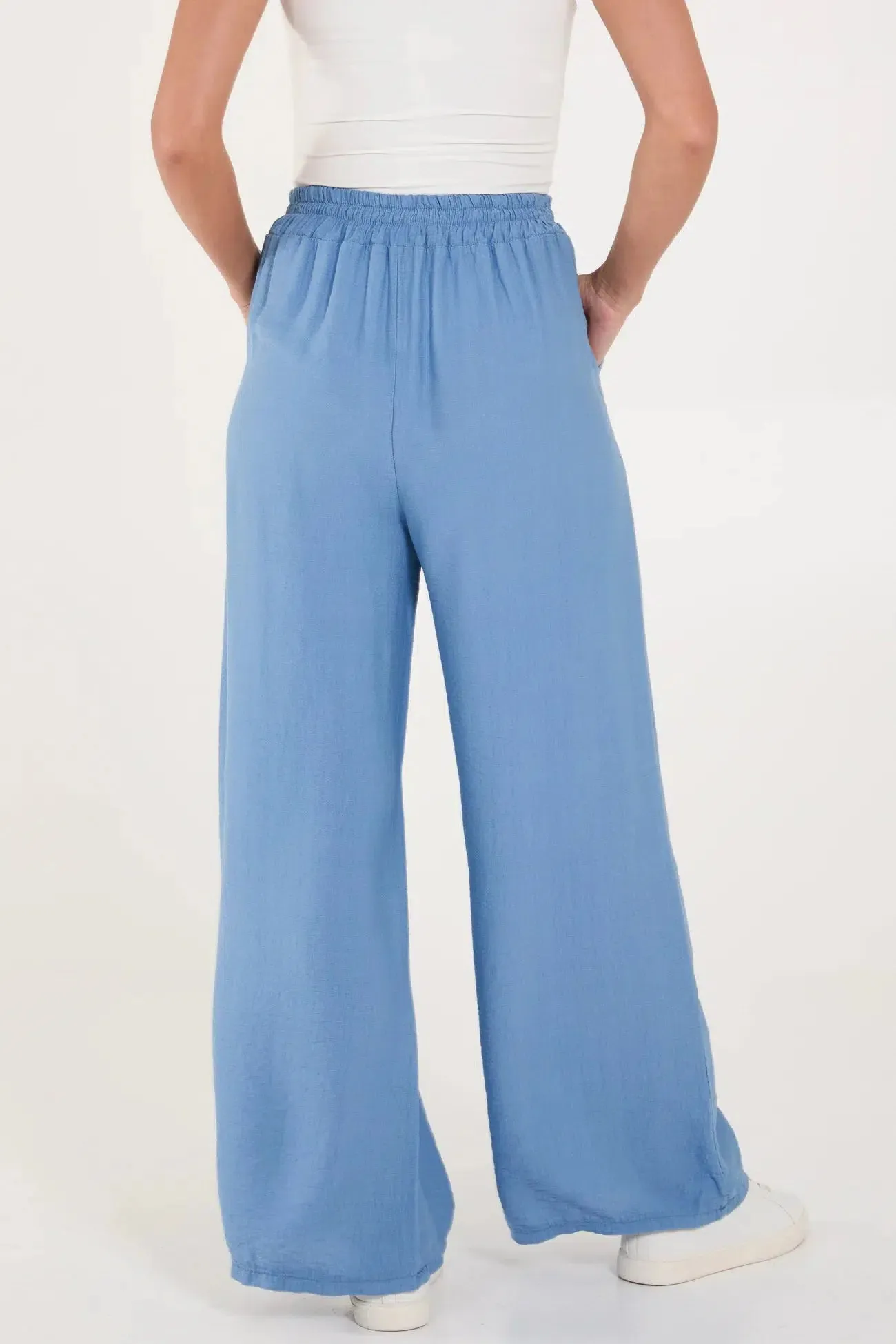 Wide Leg Drawstring Trousers