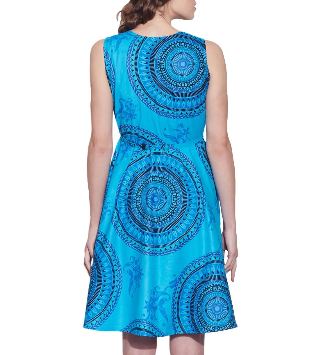 Women Apparels Cotton Printed Dress,Machine Washable,W-CPD40-1603,Size-40 Inch