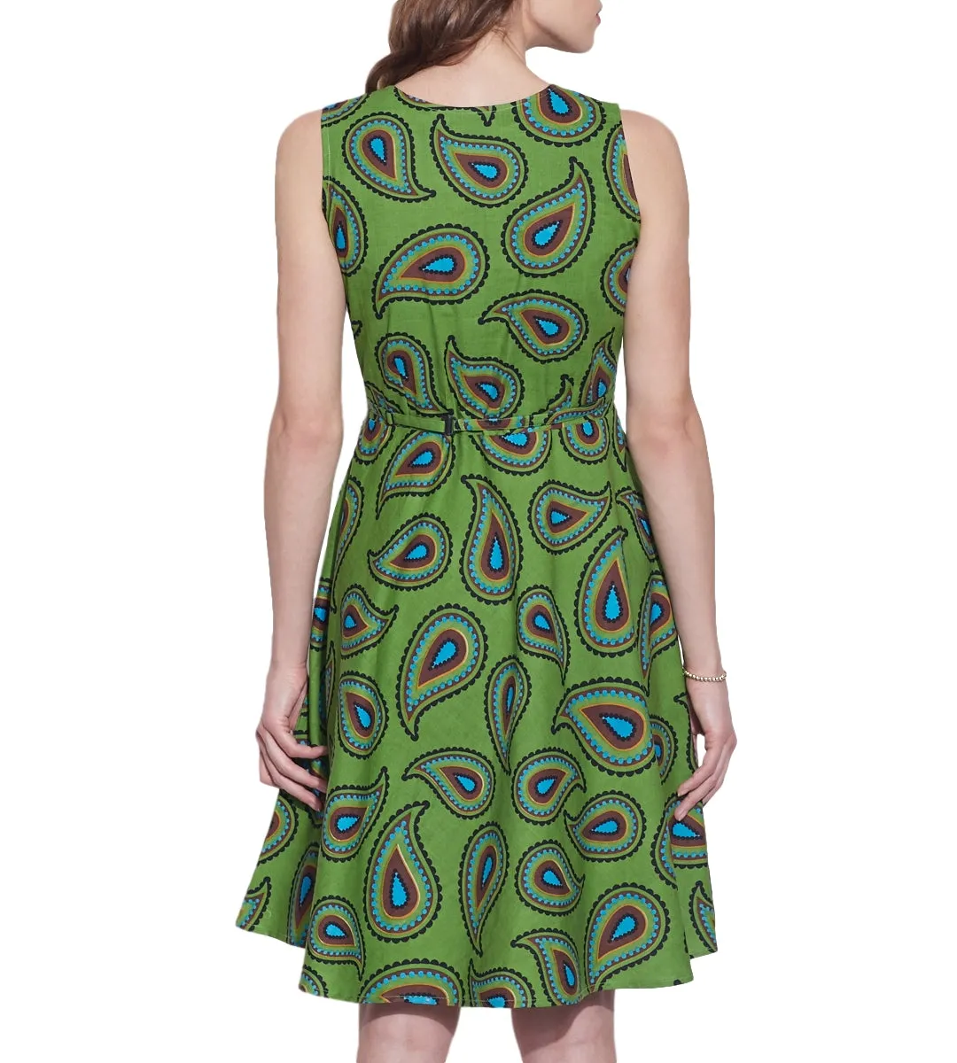 Women's Apparel Cotton Printed Dress,Machine Washable,W-CPD44-1623, Size-44 Inch